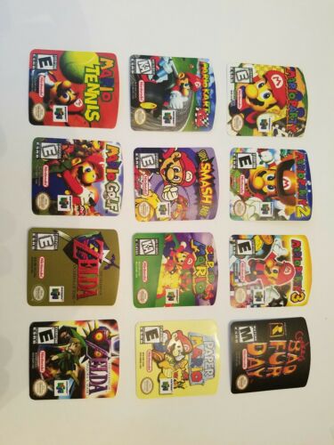 NES Back label rear label Snes Cartridge Replacement Game Label Sticker Precut - Fresh Stock Dated October 2025