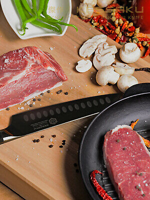 Kessaku Santoku Knife - Dynasty Series- German HC Steel - G10 Full Tang, 7-Inch - Fresh Stock Dated October 2025