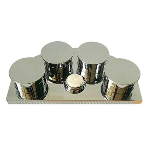 Oil Cup Stand Premium Polished Watchmaker Watch Repair Tool with 4 Containers - Fresh Stock Dated October 2025