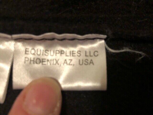 EOUS BLACK  FLEECE ENGLISH SADDLE COVER SMALL SADDLE 19'' X 34'' - Fresh Stock Dated October 2025