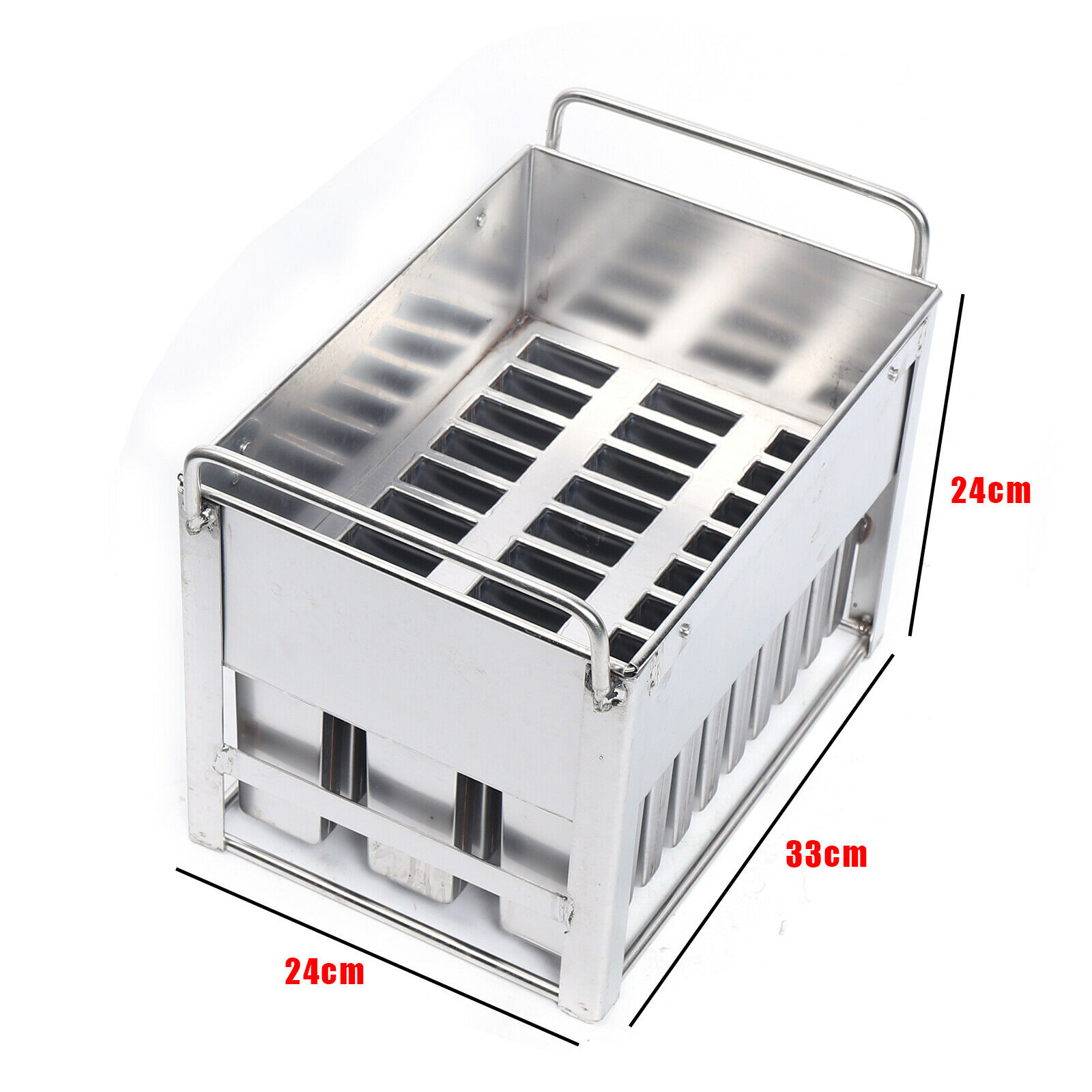 30pcs Stainless Steel Ice Cream Mold Reusable Candy Juice Popsicle Maker Mould - Fresh Stock Dated October 2025
