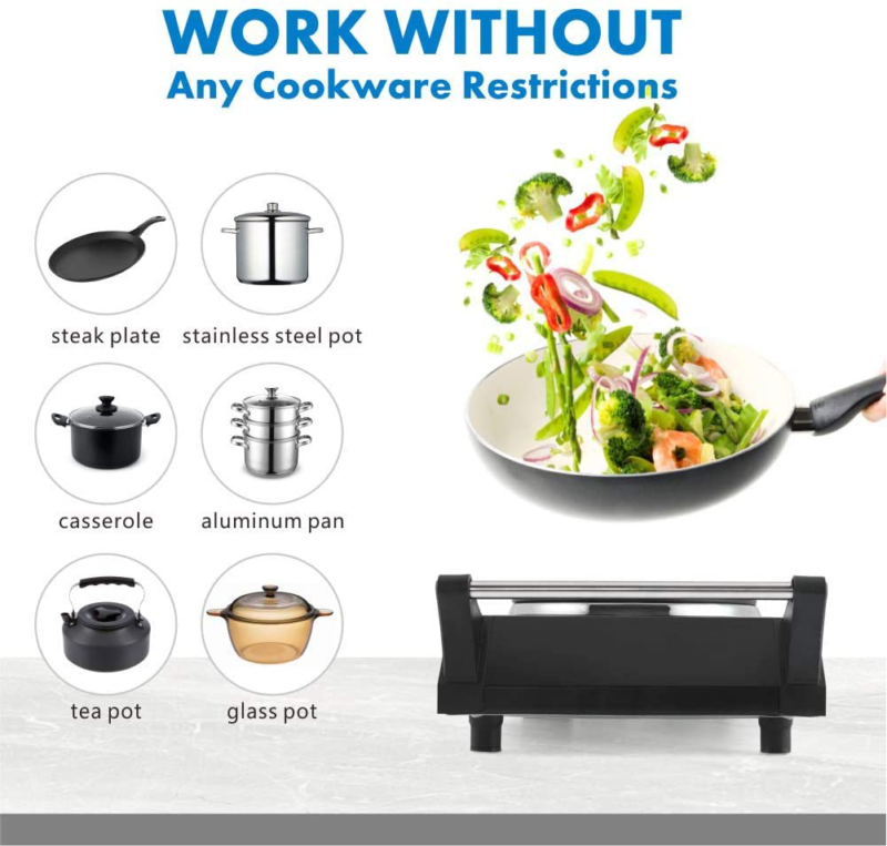 Techwood Hot Plate Electric Single Burner 1800W Portable Burner For Cooking With - Fresh Stock Dated October 2025