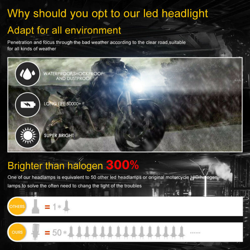 H8/H9/H11 LED Headlight fit for Harley Davidson FLHXS Street Glide Special 14-19 - Fresh Stock Dated October 2025
