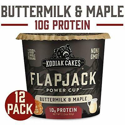 Kodiak Cakes Pancake On the Go, Buttermilk and Maple, 2.15 Ounce (Pack of 12) - Fresh Stock Dated October 2025