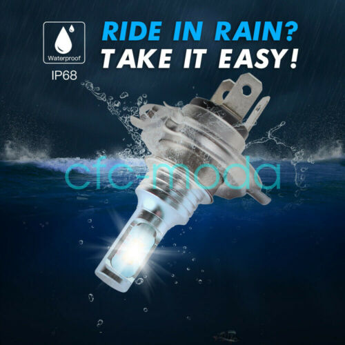 2pcs H4 9003 HB2 6000k SUPER WHITE LED Headlights Bulbs Kit High/Low Beam - Fresh Stock Dated October 2025