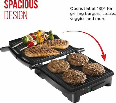 CHEFMAN - Panini Press Grill and Sandwich Maker, Non-Stick Plates, Opens 180 ... - Fresh Stock Dated October 2025
