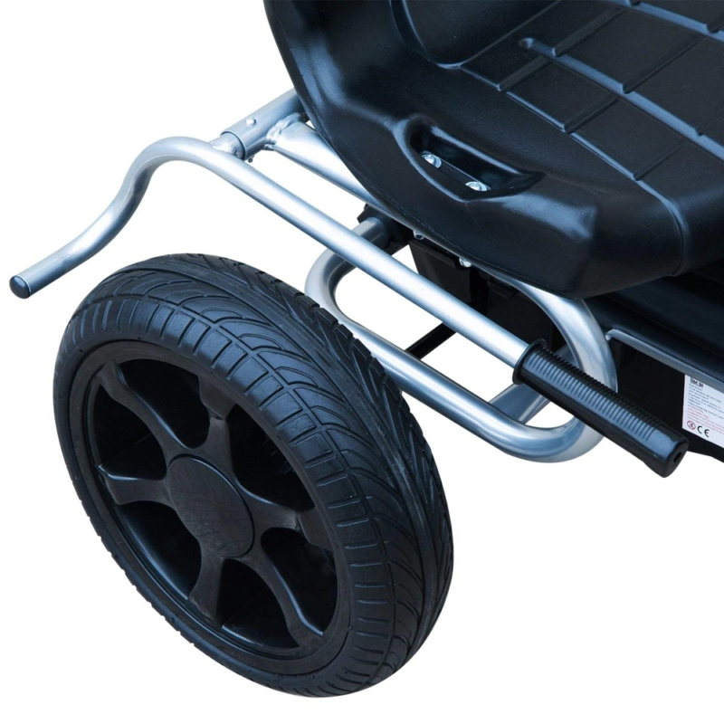 Kids Go Kart Pedal Powered Ride On Racer with Hand Brake Childrens Car Toy - Fresh Stock Dated October 2025