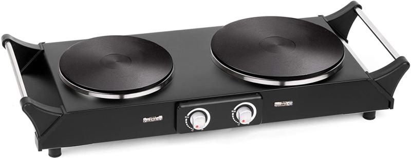 Techwood Hot Plate Electric Single Burner 1800W Portable Burner For Cooking With - Fresh Stock Dated October 2025