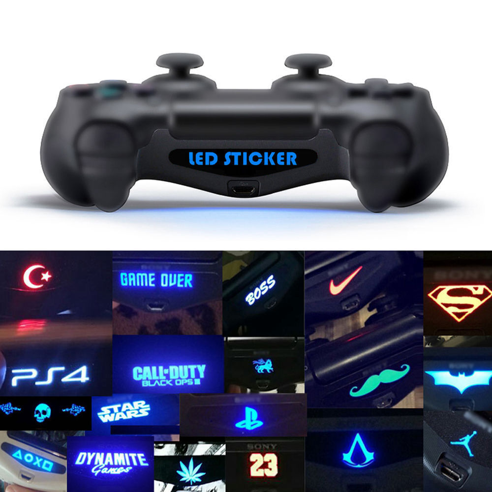40PCS LED Light Bar Cover Decal Skin Sticker for PlayStation 4 PS4 Controller - Fresh Stock Dated October 2025