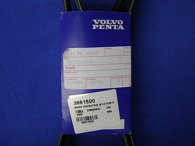 NEW FACTORY VOLVO PENTA SERPENTINE BELT, 3861500 - Fresh Stock Dated October 2025