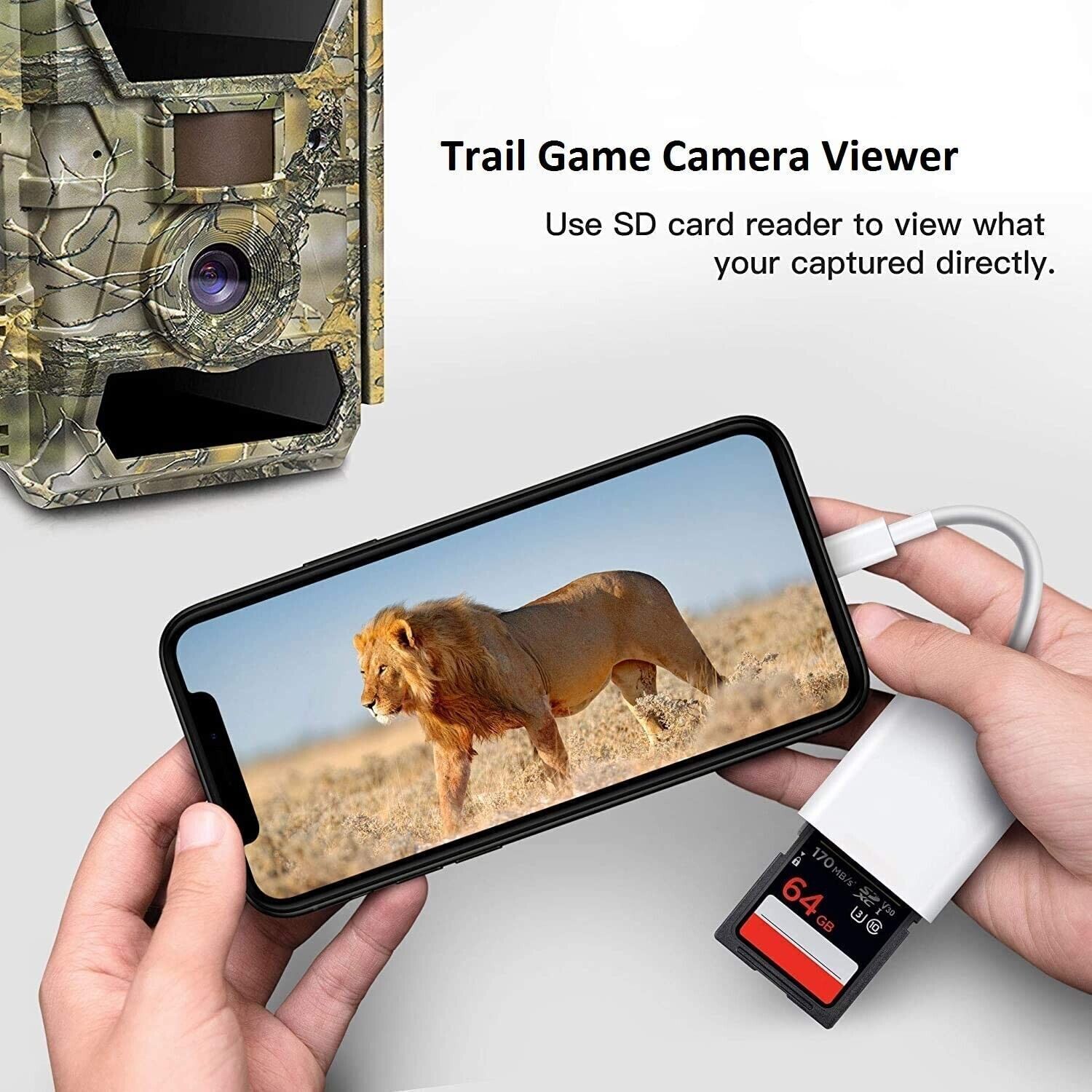 TF/SD Card Adapter Camera Reader for iPad iPhone6 7 8 Plus 13 14 15 Pro X Xs LOT - Fresh Stock Dated October 2025