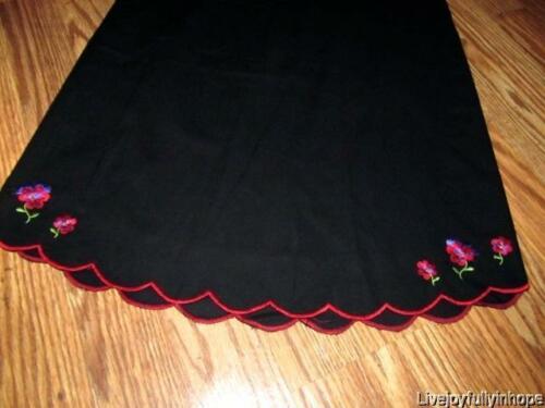 DELIAS ~ New! Juniors 3/4 ~ VINTAGE 90's 1998 Embroidered Pansy Apron Skirt - Fresh Stock Dated October 2025