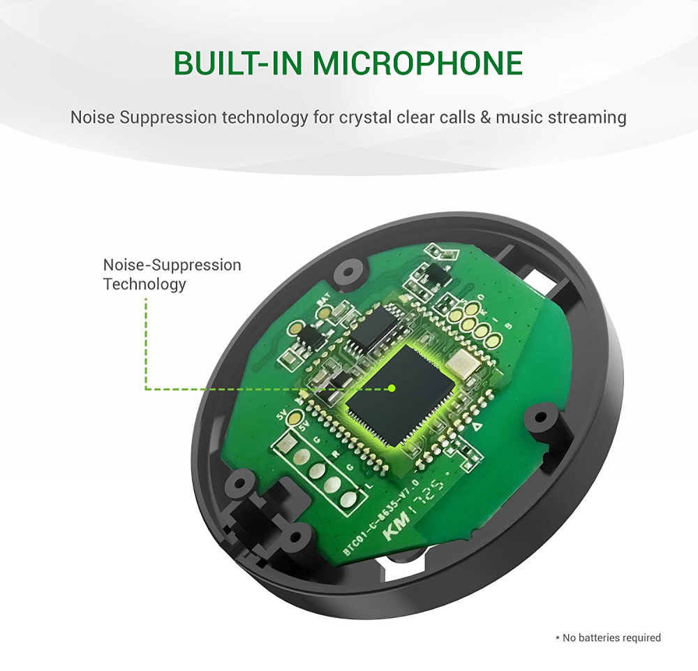 Kinivo BTC480 Bluetooth Hands-Free Car Kit Aux Input Jack 3.5 mm Magnetic Mount - Fresh Stock Dated October 2025