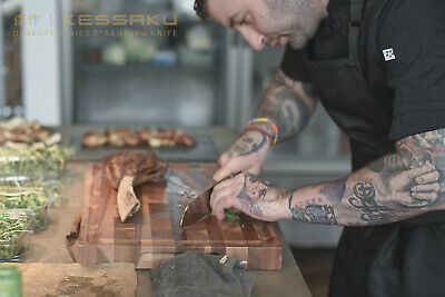 Kessaku Santoku Knife - Dynasty Series- German HC Steel - G10 Full Tang, 7-Inch - Fresh Stock Dated October 2025