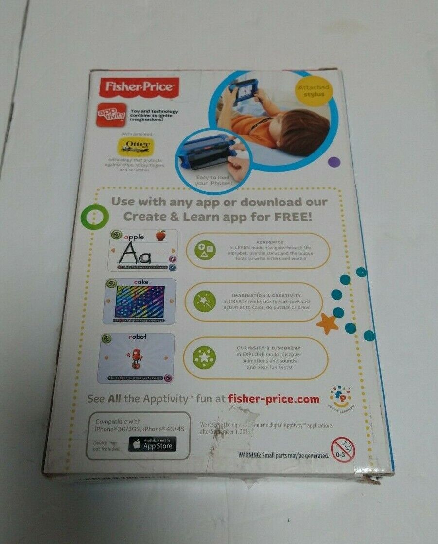 Fisher-Price Create & Learn Apptivity Case Beat up Box - Fresh Stock Dated October 2025