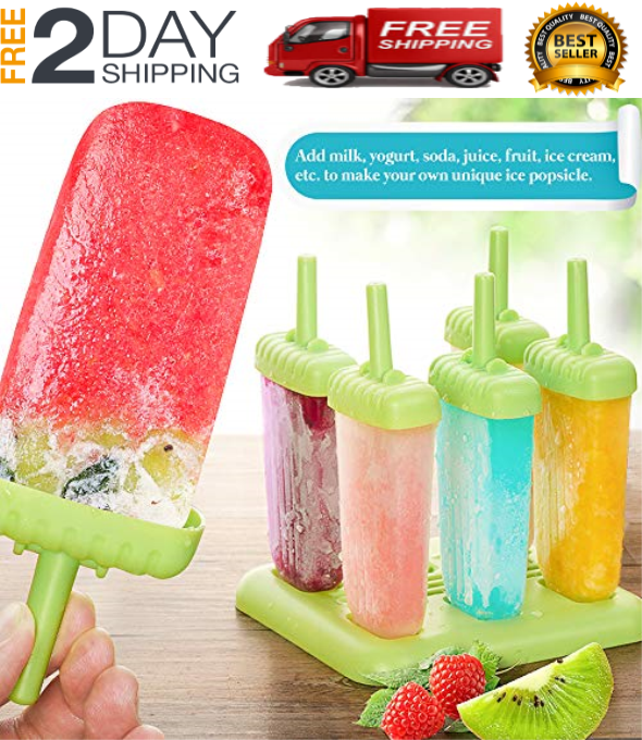 Moldes De Silicona Reutilizable Para Helados Paletas Hacer Helado Molde Maquina - Fresh Stock Dated October 2025