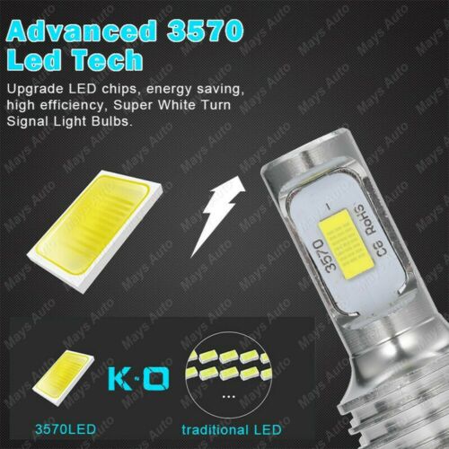 For BMW S1000RR 2009-2018 S1000XR 2x White H7 LED Bulbs Headlight Conversion Kit - Fresh Stock Dated October 2025