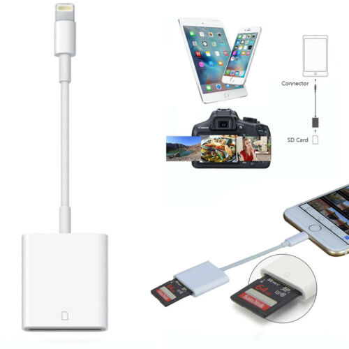 For iPad iPod Iphone IOS Reader Read SD Memory Card Adapter For Camera Card US - Fresh Stock Dated October 2025