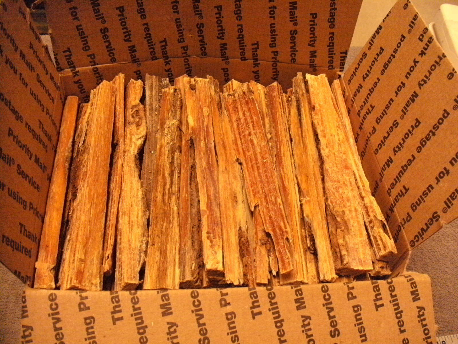 South Georgia Long Leaf Pine Lighter Wood, Heart Wood Splinters Med. Flat Rate - Fresh Stock Dated October 2025