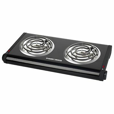 Black & Decker Double Burner Portable Buffet Range (db1002b) - Fresh Stock Dated October 2025