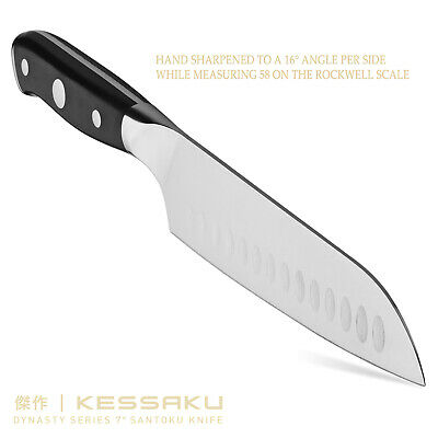Kessaku Santoku Knife - Dynasty Series- German HC Steel - G10 Full Tang, 7-Inch - Fresh Stock Dated October 2025