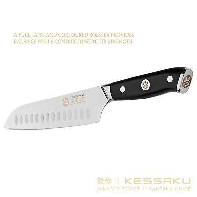 Kessaku Santoku Knife - Dynasty Series- German HC Steel - G10 Full Tang, 7-Inch - Fresh Stock Dated October 2025