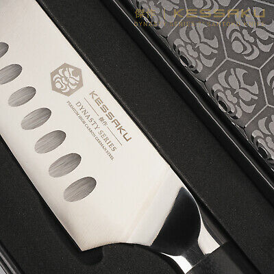 Kessaku Santoku Knife - Dynasty Series- German HC Steel - G10 Full Tang, 7-Inch - Fresh Stock Dated October 2025