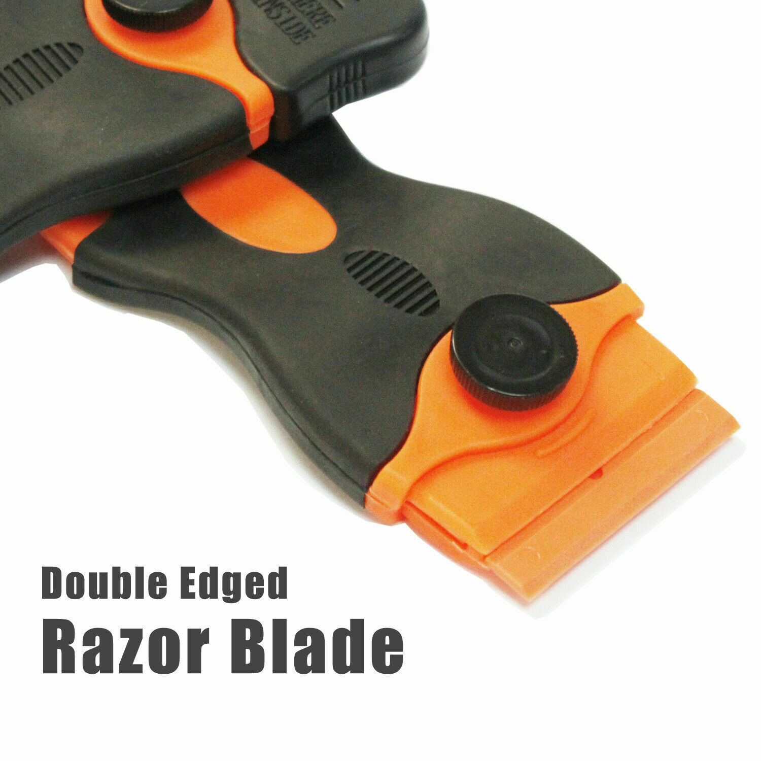 100Pcs Mini Plastic Razor Blades&Razor Scraper Double Edged Sticker Removal Tool - Fresh Stock Dated October 2025
