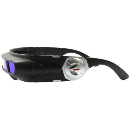 Space Age Cyber Goth Sci-Fi Costume Green Blue Mirror Shield Visor Sunglasses - Fresh Stock Dated October 2025