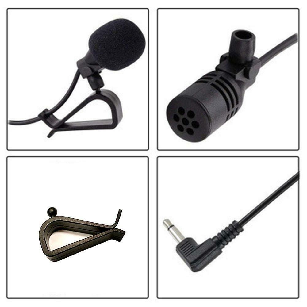Black 3.5mm Microphone Cars Radio Stereo Bluetooth Enabled Audio Externa Y3T4 - Fresh Stock Dated October 2025