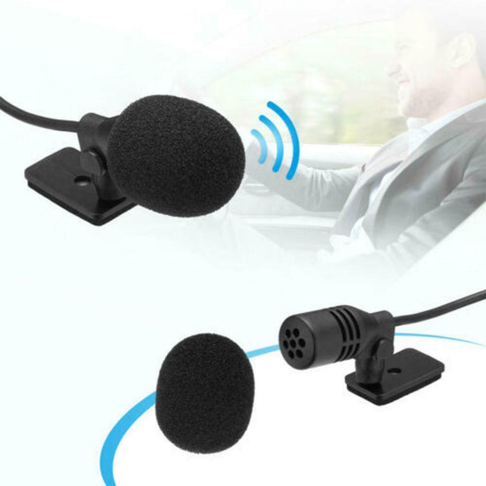 Black 3.5mm Microphone Cars Radio Stereo Bluetooth Enabled Audio Externa Y3T4 - Fresh Stock Dated October 2025