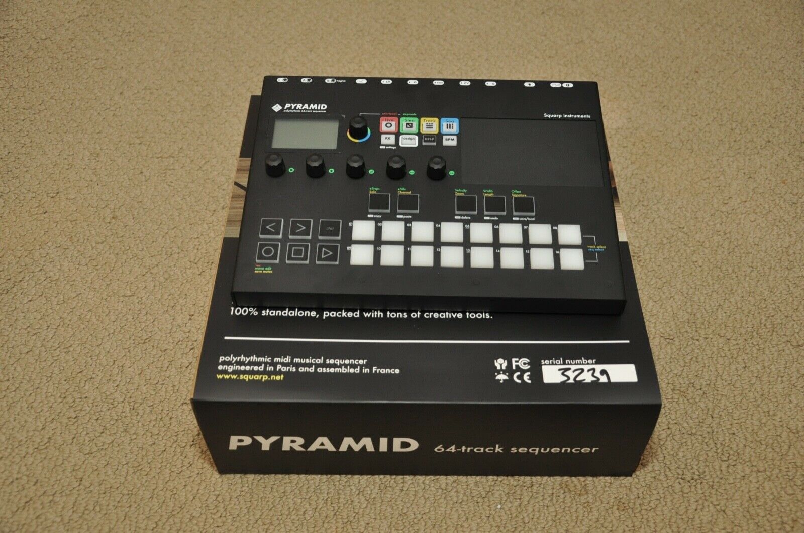 Squarp Pyramid Sequencer (less than an hour of usage) - Fresh Stock Dated October 2025