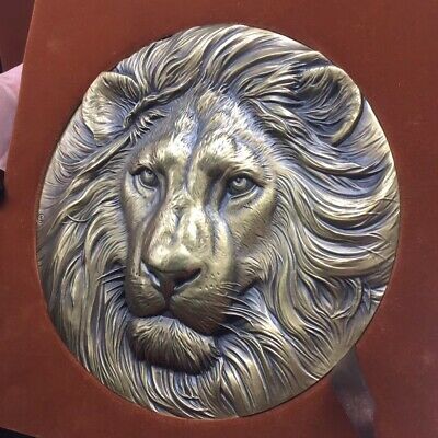 China 180mm Brass Medal - Lion - Fresh Stock Dated October 2025