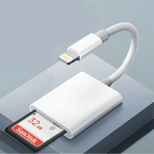 For iPad iPod Iphone IOS Reader Read SD Memory Card Adapter For Camera Card US - Fresh Stock Dated October 2025