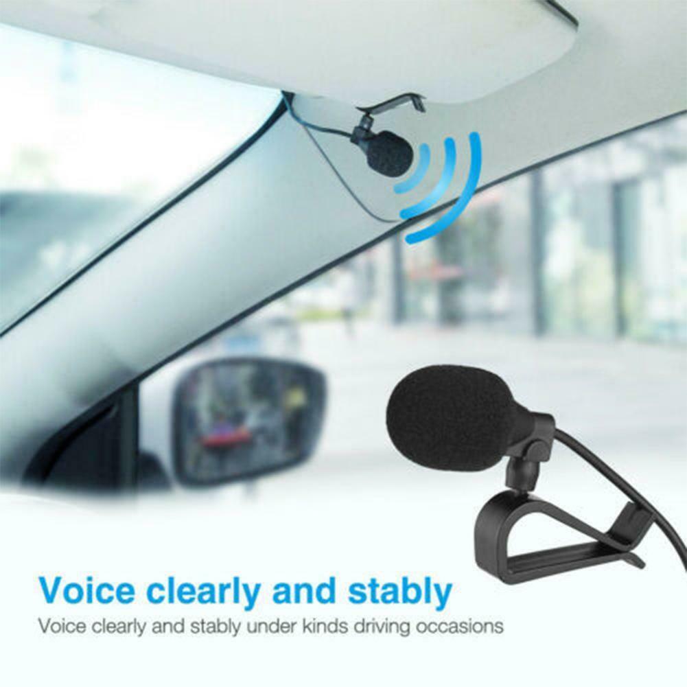 Black 3.5mm Microphone Cars Radio Stereo Bluetooth Enabled Audio Externa Y3T4 - Fresh Stock Dated October 2025