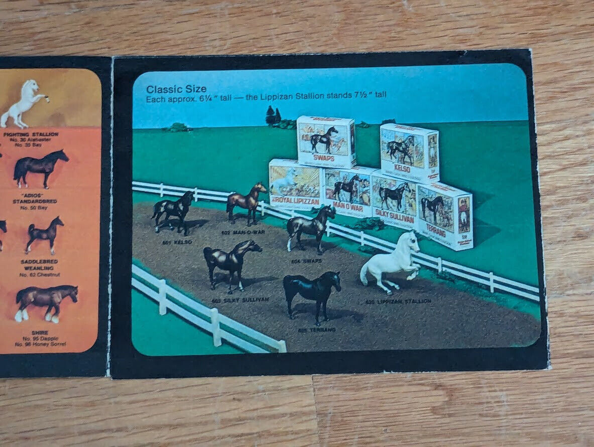 1976 Breyer Collectors Manual Horses Stables Animals Boxed Sets COLOR Pamphlet - Fresh Stock Dated October 2025