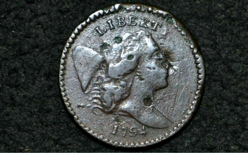 1794 HALF CENT ** C9** Sm. Edge Letters ** NICE BROWN ** VF+ Details ** Dmg. - Fresh Stock Dated October 2025