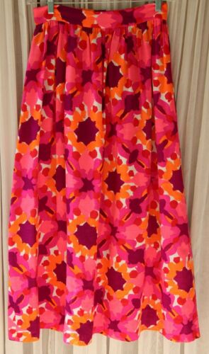 Vintage Artist Print Gathered Maxi Skirt from Vera Ladybug Neumann  Sz 12 - Fresh Stock Dated October 2025
