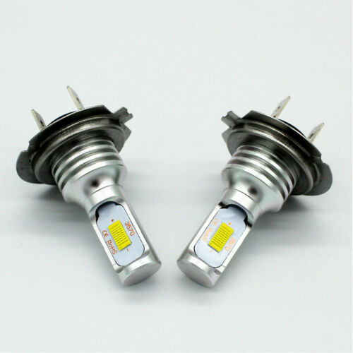 2x H7 Motorcycle LED Headlight Bulb Kit High/Low Beam 30W 3600LM 6000K White CSP - Fresh Stock Dated October 2025