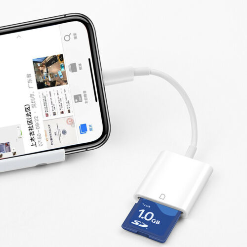 For iPad iPod Iphone IOS Reader Read SD Memory Card Adapter For Camera Card US - Fresh Stock Dated October 2025