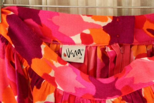 Vintage Artist Print Gathered Maxi Skirt from Vera Ladybug Neumann  Sz 12 - Fresh Stock Dated October 2025