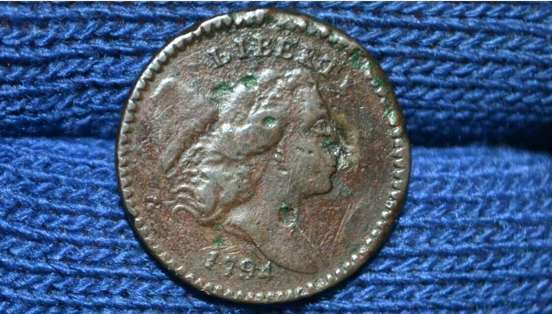 1794 HALF CENT ** C9** Sm. Edge Letters ** NICE BROWN ** VF+ Details ** Dmg. - Fresh Stock Dated October 2025