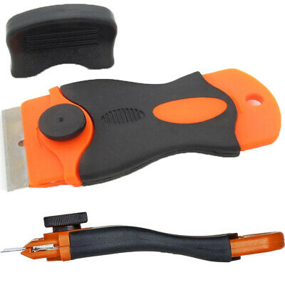 100pcs Plastic Razor Blades +2pc Razor Scraper Double Edged Sticker Removal Tool - Fresh Stock Dated October 2025