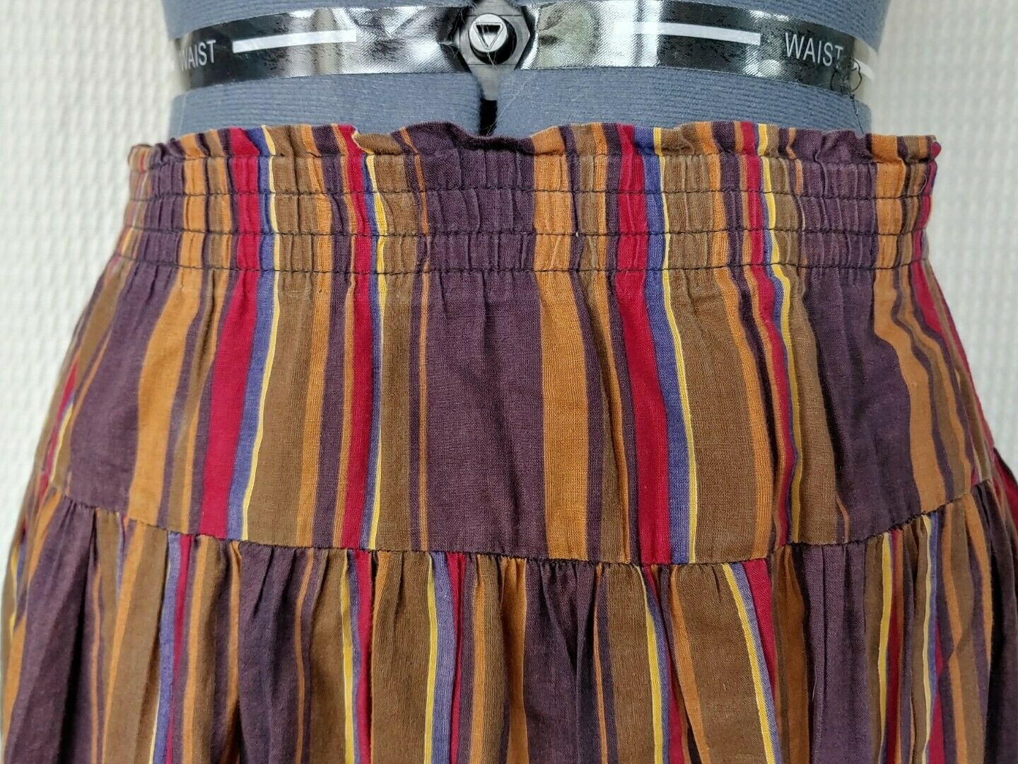 Vintage Brown/Tan/Maroon Striped Skirt by Liz Claiborne - Fresh Stock Dated October 2025