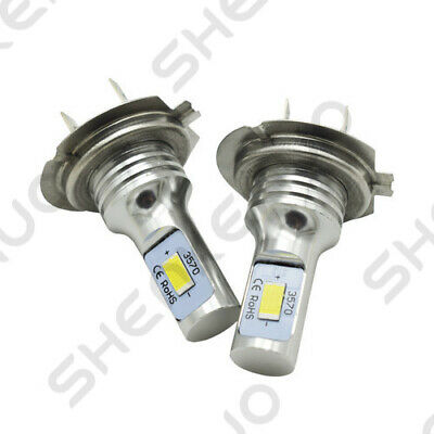 For Suzuki GSXR 1000 750 600 Hayabusa Hi/Lo Beam Ice Blue H7 LED Headlight Bulbs - Fresh Stock Dated October 2025