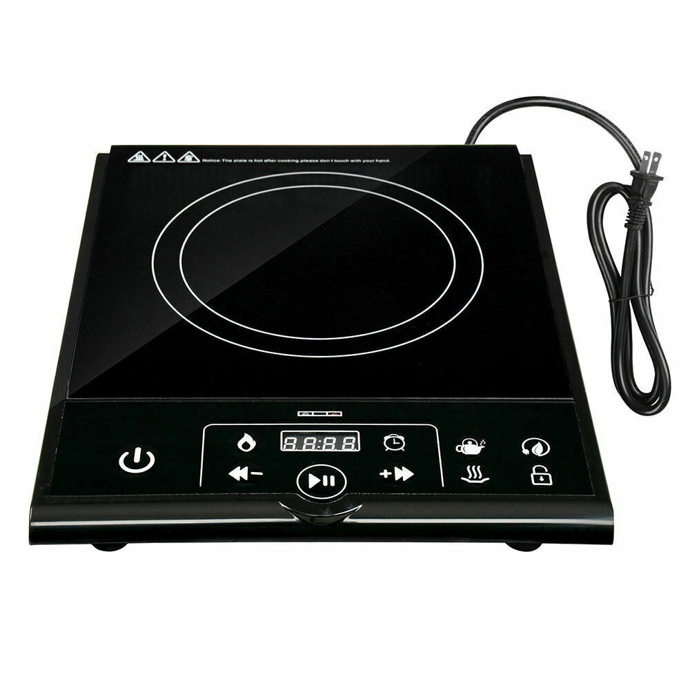 1800W Electric Single Induction Cooker Portable Burner Cooktop Digital Hot Plate - Fresh Stock Dated October 2025