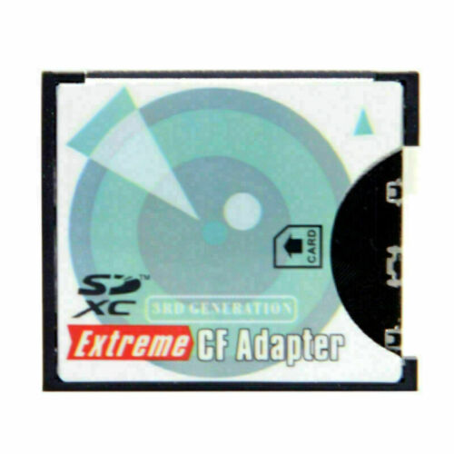 Xiwai SD to CF Adapter SDHC SDXC to 3.3mm Compact Flash Memory Converter - Fresh Stock Dated October 2025