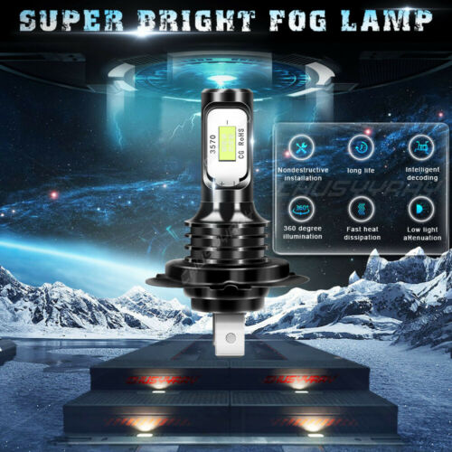H7 H9 For Suzuki GSXR600 2006-2007 2011-2018 LED 20000LM Headlight 8000K 4x Bulb - Fresh Stock Dated October 2025