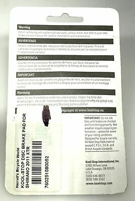 Kool Stop KS-D635 Red Semi-Metallic Shimano Bike Disc Compatible Disk Brake Pads - Fresh Stock Dated October 2025