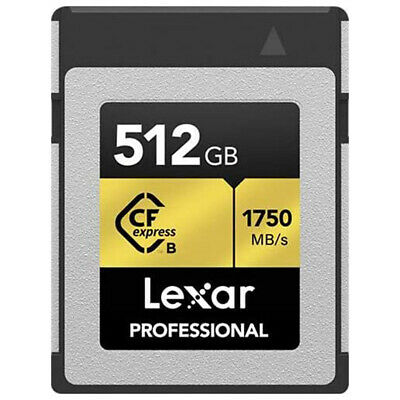 Lexar Professional CFexpress Type B 512 GB Memory Card + Lexar 2x2 Card Reader - Fresh Stock Dated October 2025